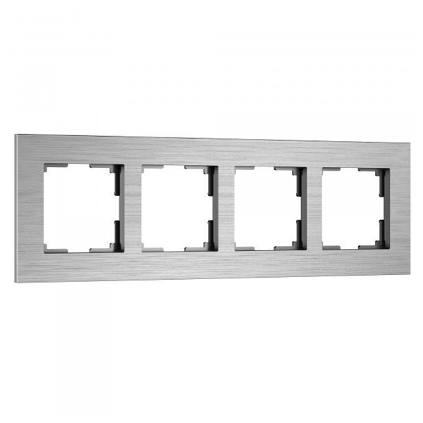 Рамка на 4 поста  Werkel AluMax алюминий