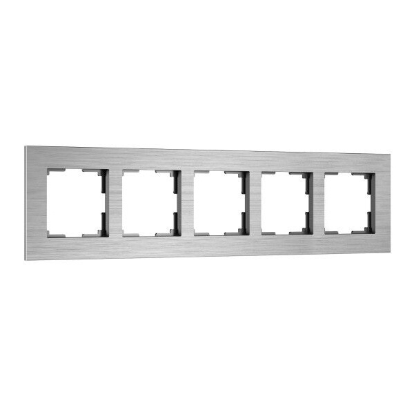 Рамка на 5 постов  Werkel AluMax алюминий