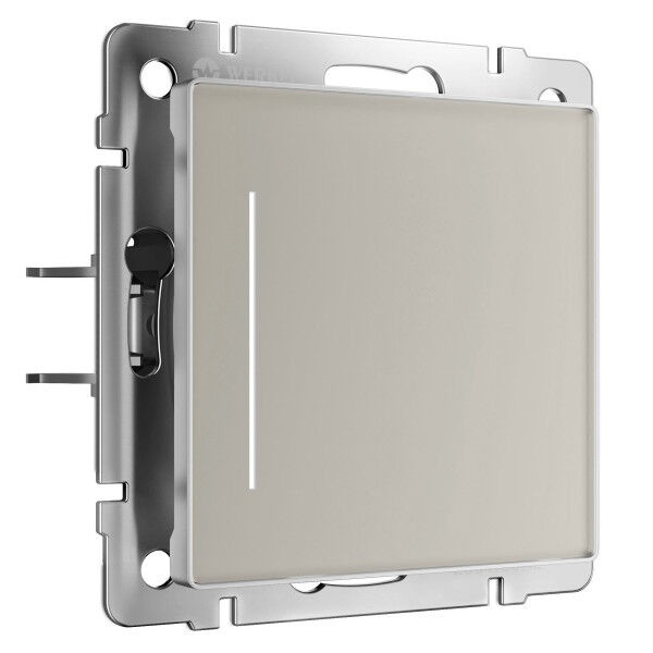 Умный сенсорный выключатель одноклавишный New Werkel дымчатый