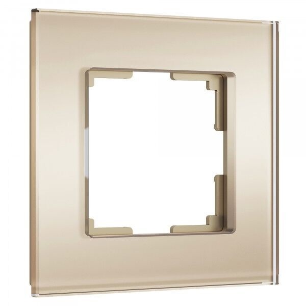 W0013111/ Рамка на 1 пост Werkel Senso шампань, стекло soft-touch