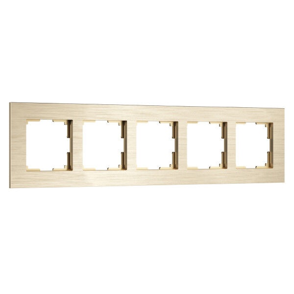 Рамка на 5 постов  Werkel AluMax шампань