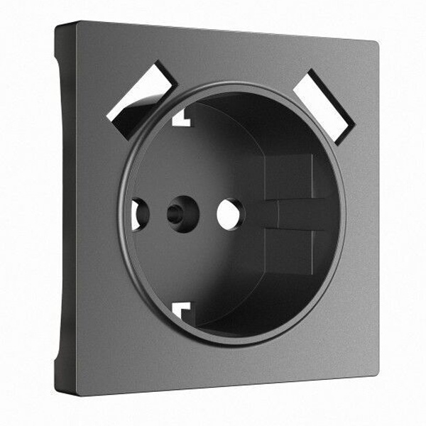 Накладка для розетки USB  Werkel графит матовый