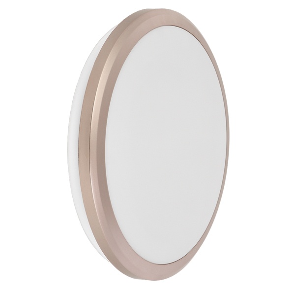 Светильник светодиодный ИЭК LED ДПБ 3201 12Вт 4000K 900Lm IP54 круг розовое золото