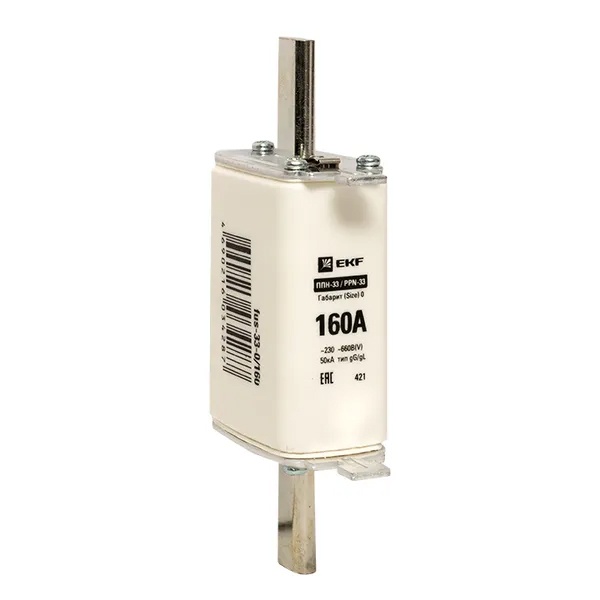 Плавкая вставка EKF ППН-33 160/160А габарит 0