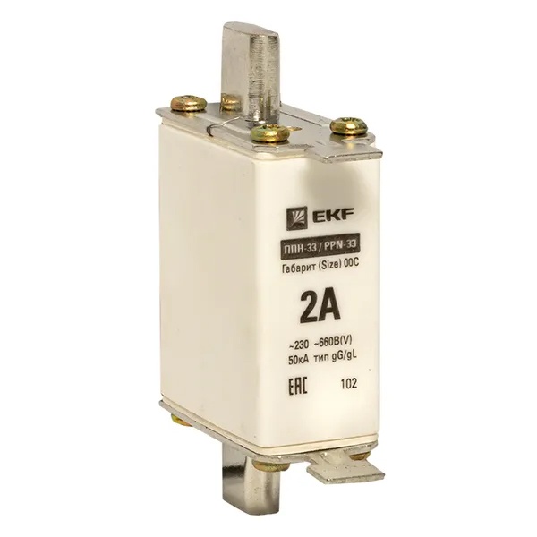 Плавкая вставка EKF ППН-33 100/ 2А габарит 00С