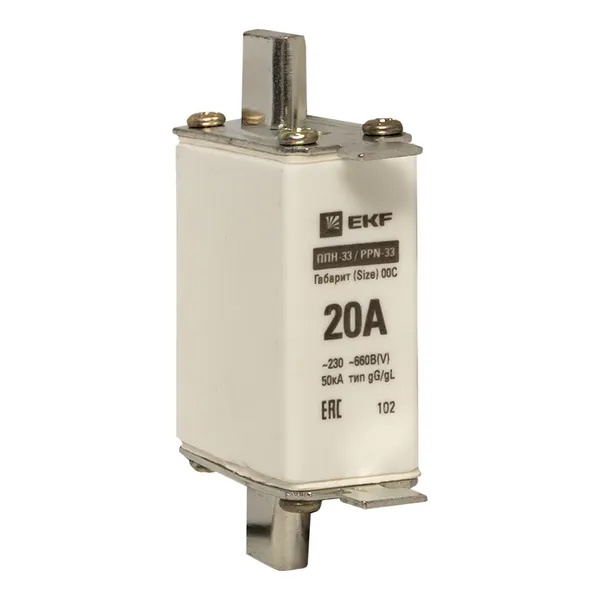 Плавкая вставка EKF ППН-33 100/ 20А габарит 00С