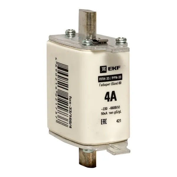 Плавкая вставка EKF ППН-33 160/ 4А габарит 00