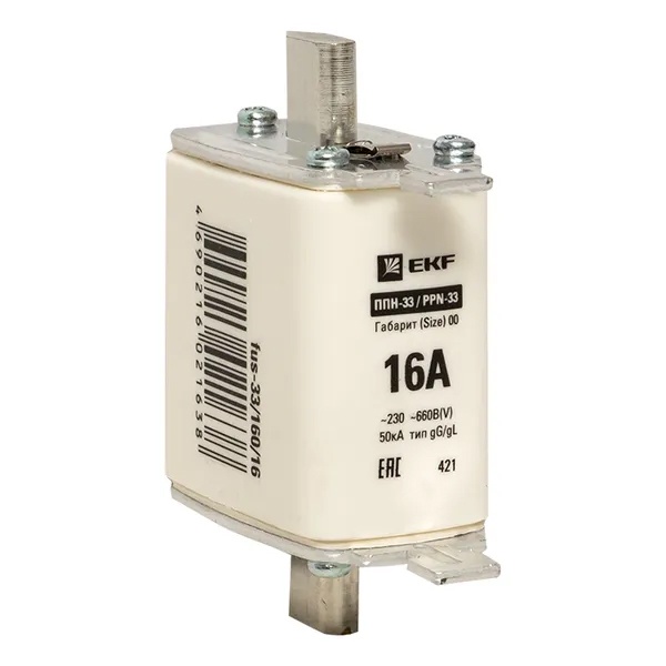 Плавкая вставка EKF ППН-33 160/ 6А габарит 00