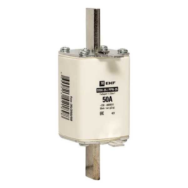 Плавкая вставка EKF ППН-35 250/ 50А габарит 1