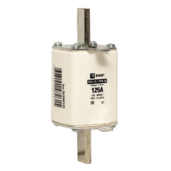 Плавкая вставка EKF ППН-35 250/125А габарит 1