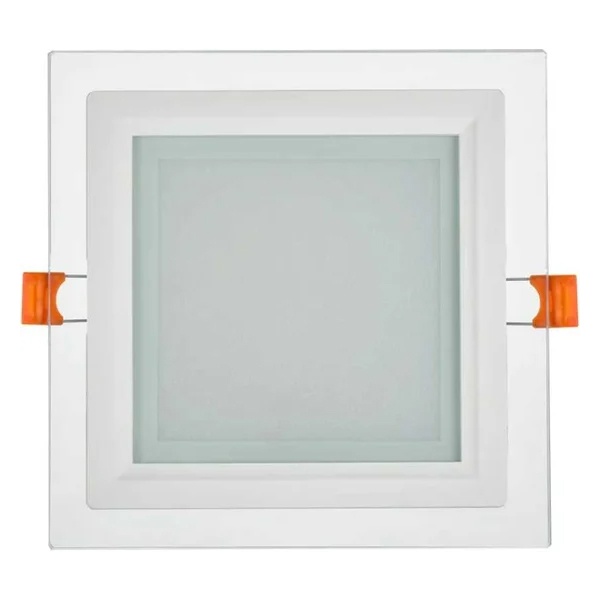 Светильник светодиодный ИЭК LED ДВО 1624 12W 4200K 1020Lm IP20 со стеклом квадрат 125x125/160x160x37