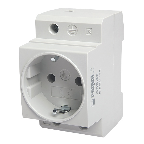 Розетка в щит Relpol GSR-02 2P+E 16A
