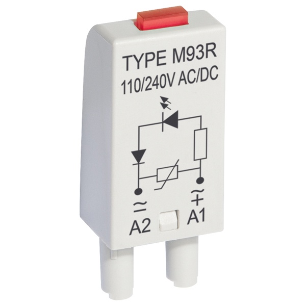 Защитный модуль Relpol M93G 110/240В AC/DC в GZM2/3/4/80/92, GZT2/3/4/80/92