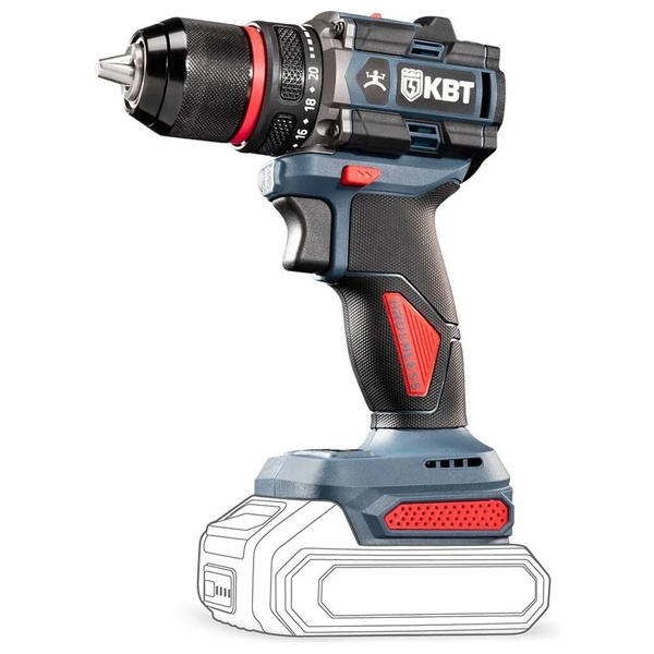 Дрель-шуруповерт КВТ DB-20-13 без АКБ и ЗУ Профи с максимальным размером оснастки до 13 мм