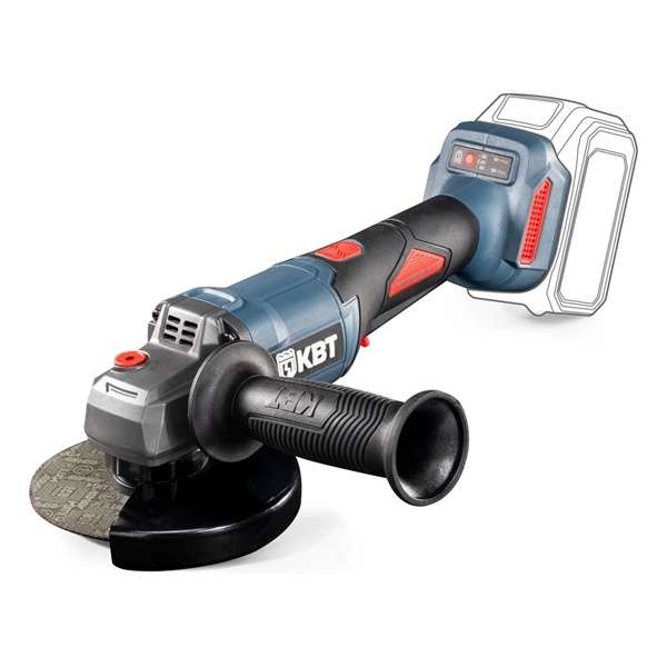 Угловая шлифовальная машина КВТ GB-20-125R без АКБ и ЗУ максимальным размером оснастки до 125 мм