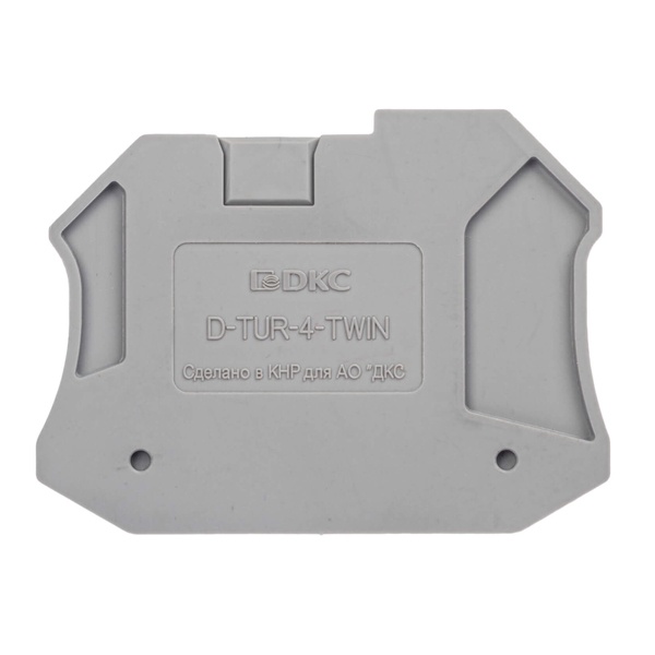 Клемма проходная DKC Nuputuk 4 кв.мм винтовой зажим 3 точки подключения серая