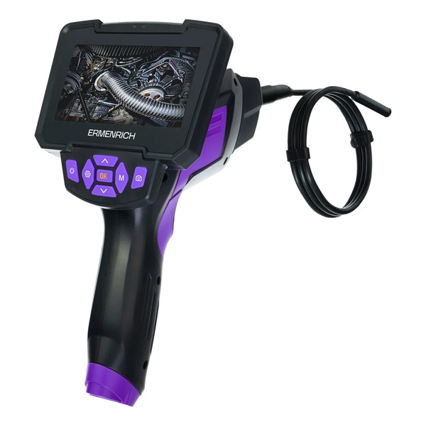 Видеоэндоскоп Ermenrich Seek VE60, фиолетовый IP67 кабель 1 м, 2 камеры