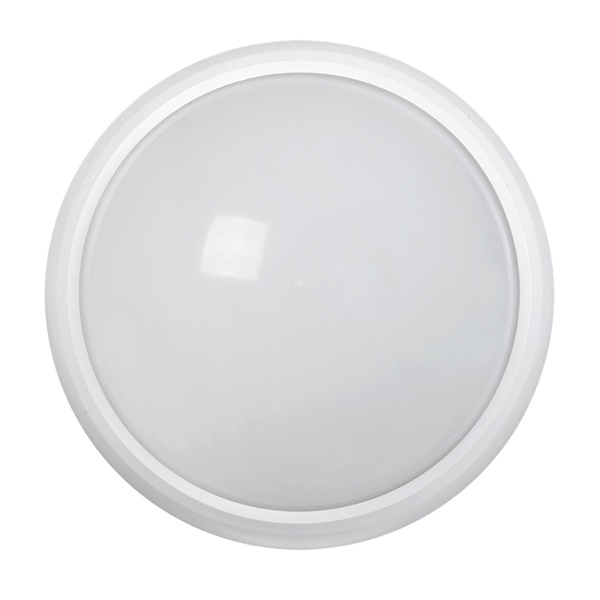 Светильник светодиодный ДПО 5132Д 12Вт 6500K 960Lm IP65 круг белый с микроволновым датчиком движения