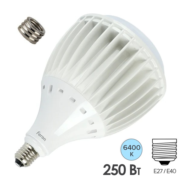 Лампа светодиодная Feron LB-656 250W 6400K 175-265V E40 22500Lm 262x190mm дневной свет