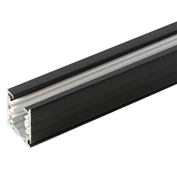 Шинопровод Ш2000-2М для трековых светильников, черный матовый, 2м