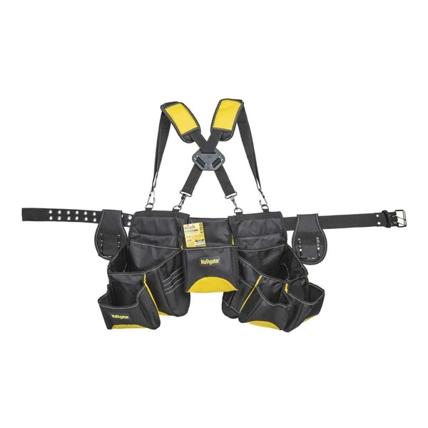 Сумка-пояс монтажника Navigator 80394 NTA-Bag05 (поясная, с подтяжками) пятимодульная