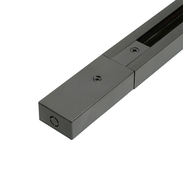 Шинопровод CAB1007 для трековых светильников, черный 1м (в наборе токоввод, заглушка, крепление)