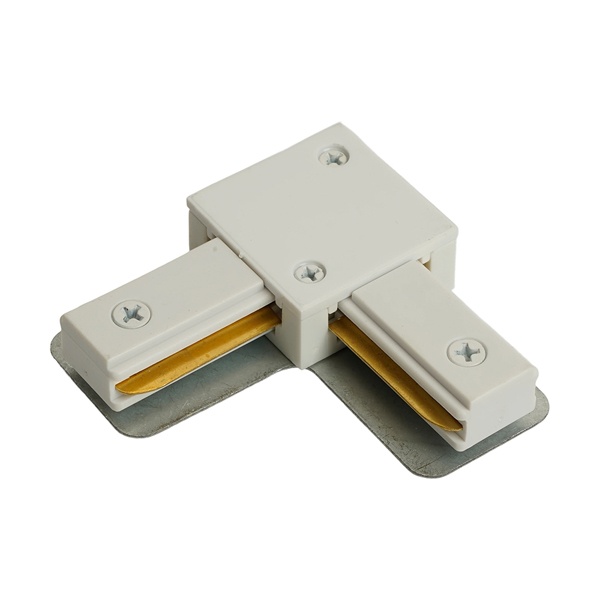 Коннектор Feron LD1021 угловой для шинопровода, белый, для CAB1007