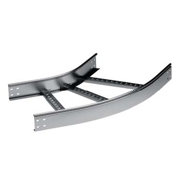 Угол горизонтальный DKC 45° для лестничного лотка 80х500 R300 с крепежом