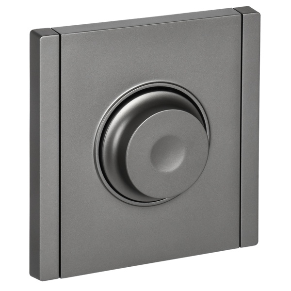 Светорегулятор поворотно-нажимной ИЭК FORTE&PIANO FP554 600Вт сталь