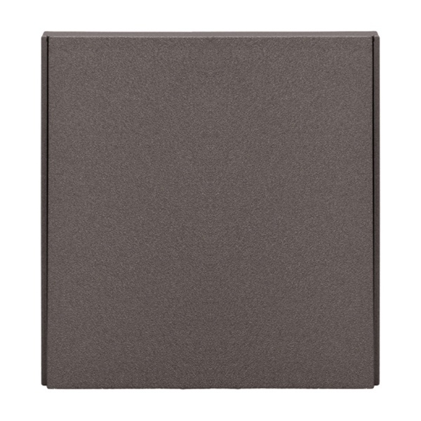 Перекрестный выключатель одноклавишный Kranz Miele Strong 10А с рамкой графит