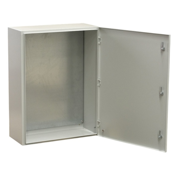 Корпус металлический навесной с монтажной панелью DEKraft ЩРНМ 2.0 600х600х200 IP31 RAL7035