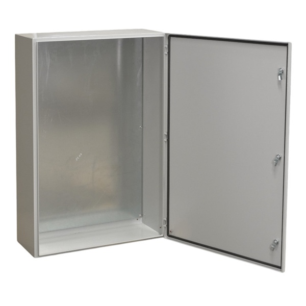 Корпус металлический навесной с монтажной панелью DEKraft ЩРНМ 2.0 1400х800х300 IP31 RAL7035