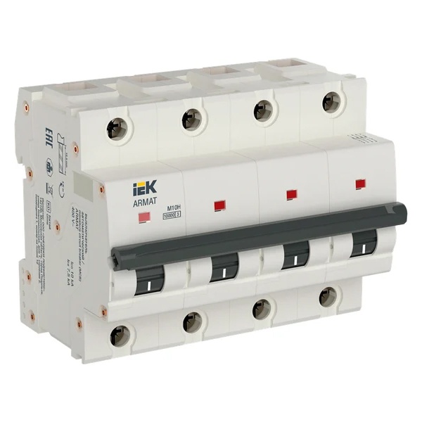 Автоматический выключатель ИЭК ARMAT M10H 4Р 80А 10кА характеристика С (автомат электрический)