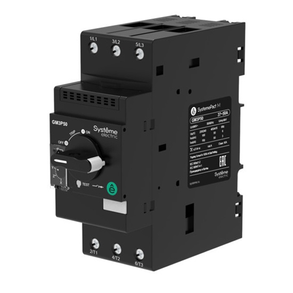 Автомат защиты двигателя SE GM3P 48-65A комбинированный расцепитель