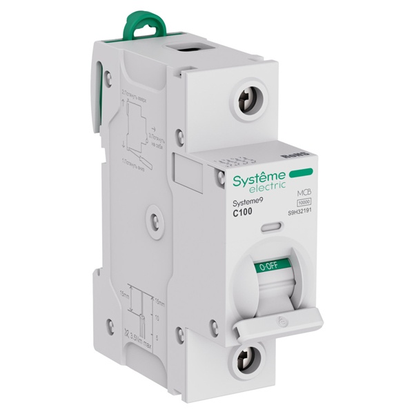Автоматический выключатель SE Systeme9 С100А 1П 10кА 1,5м (автомат электрический)