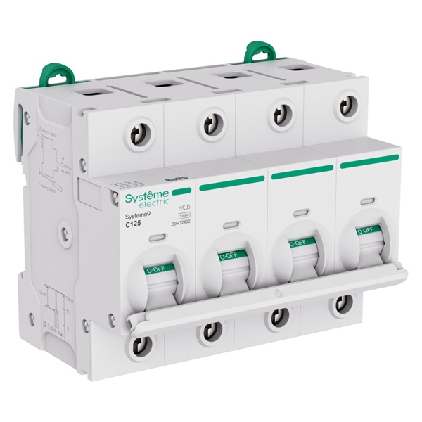 Автоматический выключатель SE Systeme9 С125А 4П 10кА 6м (автомат электрический)