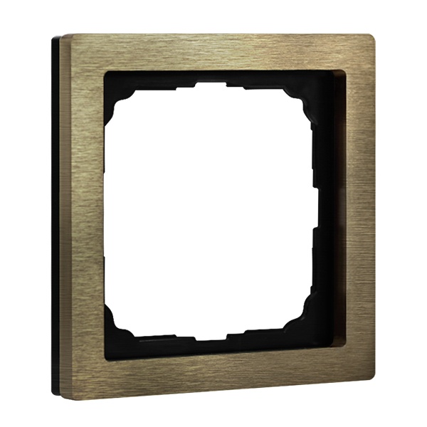 Рамка Systeme Electric ArtGallery Pure 1 пост металл, латунь