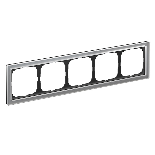 Рамка Systeme Electric ArtGallery Pure 5 постов органическое стекло, алюминий