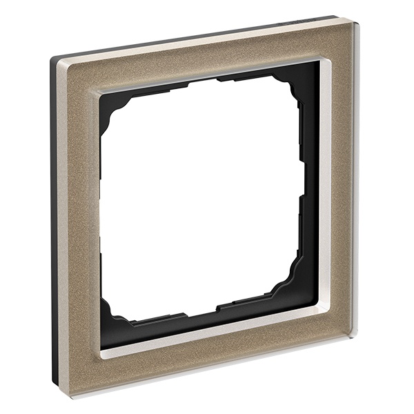 Рамка Systeme Electric ArtGallery Pure 1 пост органическое стекло, шампань