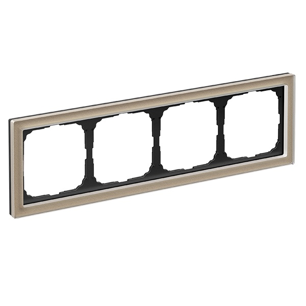 Рамка Systeme Electric ArtGallery Pure 4 поста органическое стекло, шампань