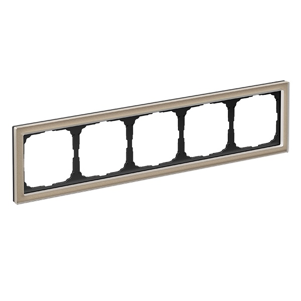 Рамка Systeme Electric ArtGallery Pure 5 постов органическое стекло, шампань