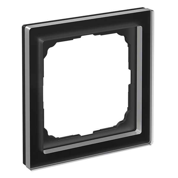 Рамка Systeme Electric ArtGallery Pure 1 пост органическое стекло, черный