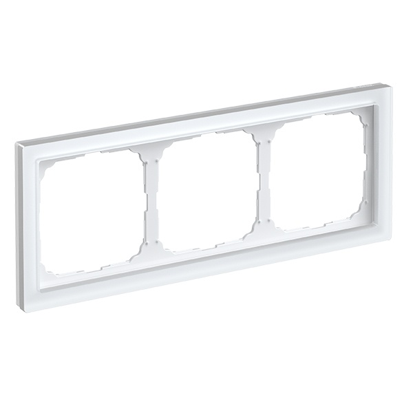 Рамка Systeme Electric ArtGallery Pure 3 поста органическое стекло, белый