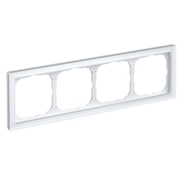 Рамка Systeme Electric ArtGallery Pure 4 поста органическое стекло, белый