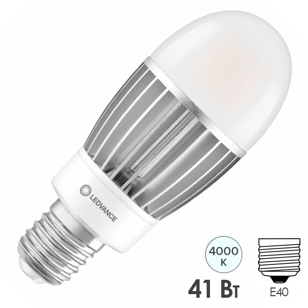 Лампа светодиодная Ledvance HQL LED 41W/840 4000K 230V E40 6000Lm d80x202mm (замена ДРЛ/МГЛ)