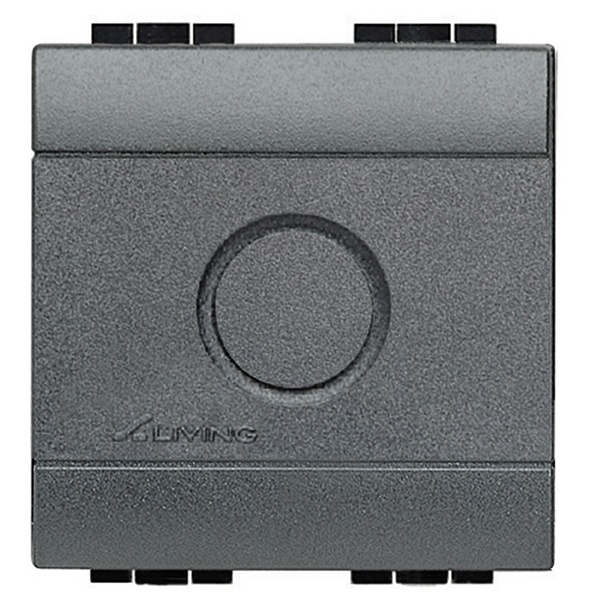 Заглушка 2 модуля с выламываемой вставкой LibingLight Антрацит