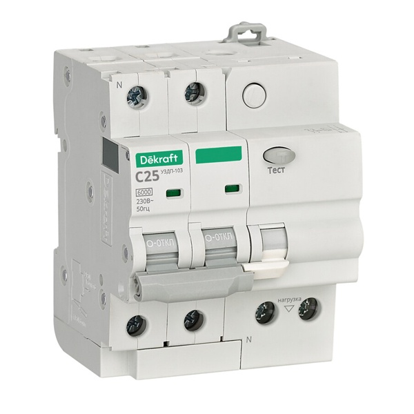Устройство защиты от дугового пробоя DEKraft УЗДП-103 2P C32A 6кА