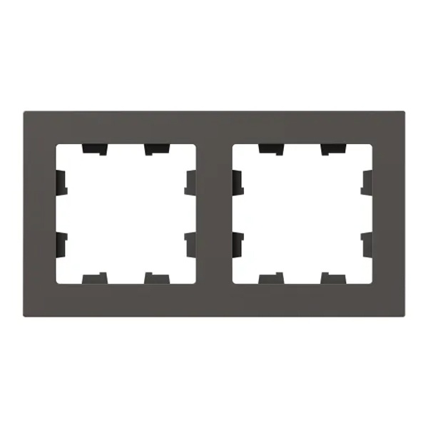 Рамка 2-местная EKF Эпика мокко