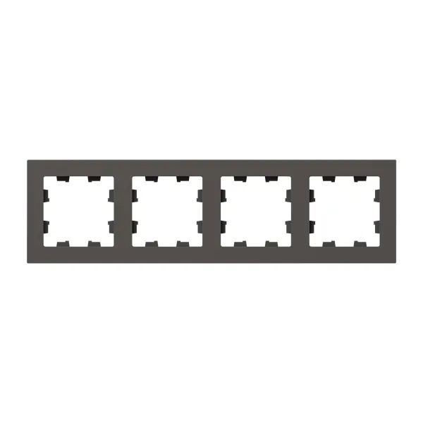 Рамка 4-местная EKF Эпика мокко