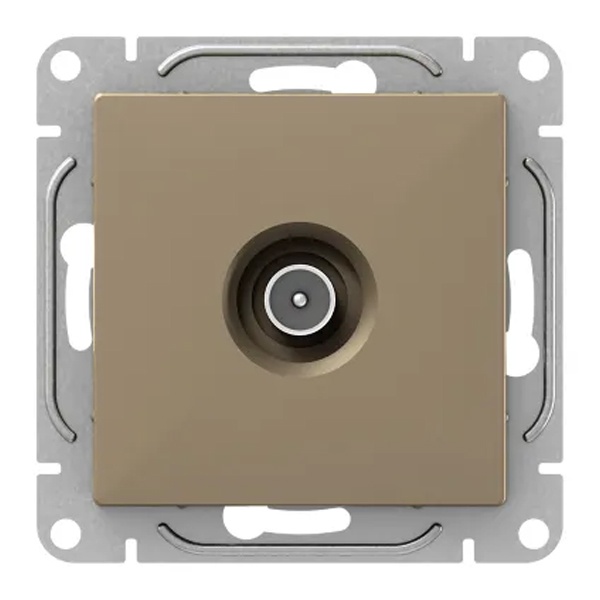 Механизм розетки EKF оконечный TV 5-862МГц Эпика шампань